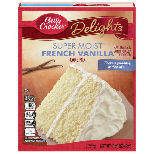 Betty Crocker Delights Cake Mix, French Vanilla, Super Moist