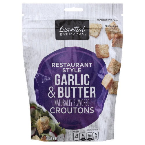 Essential Everyday Croutons, Garlic & Butter, Restaurant Style