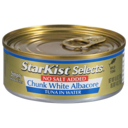 StarKist Selects Tuna in Water, Chunk White, Albacore