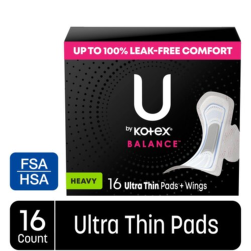U by Kotex Balance Ultra Thin Heavy Pads
