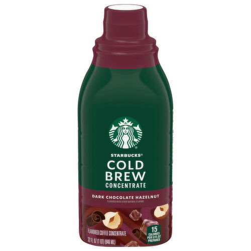 Starbucks Coffee Concentrate, Dark Chocolate Hazelnut, Cold Brew