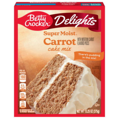 Betty Crocker Super Moist Delights Carrot Cake Mix