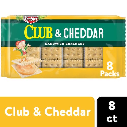 Keebler Sandwich Crackers, Club and Cheddar