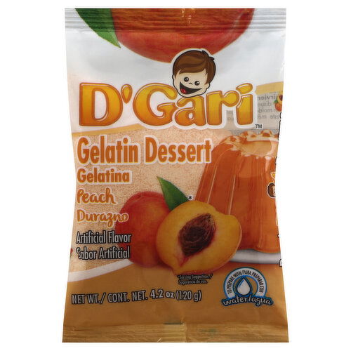 D'Gari Gelatin Dessert, Peach