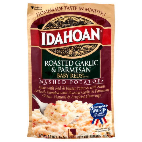 Idahoan Baby Reds Mashed Potatoes, Roasted Garlic & Parmesan