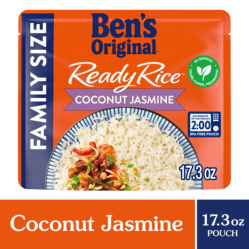 Ben's Original Ready Rice Rice, Coconut Jasmine, Family Size