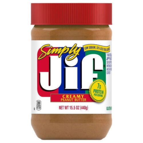 Jif Peanut Butter, Creamy, Simply