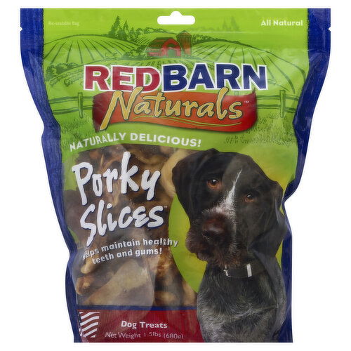 Redbarn Naturals Dog Treats, Porky Slices