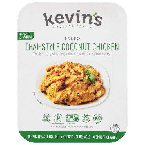 Kevin's Natural Foods Coconut Chicken, Thai-Style, Mild