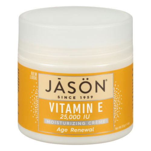 Jason Moisturizing Creme, Vitamin E 25,000 IU, Age Renewal