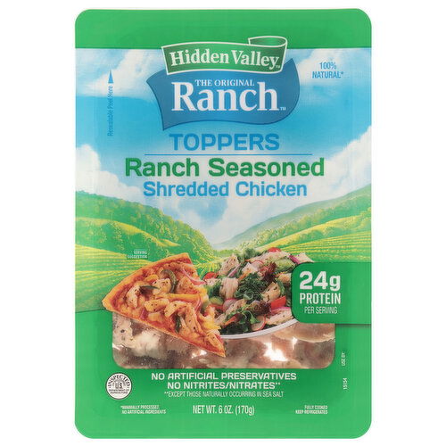 Hidden Valley The Original Ranch Toppers Ranch Seasoned Shredded Chicken