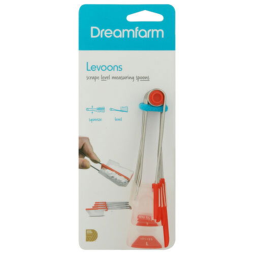 Dreamfarm Levoons, Red + Clear