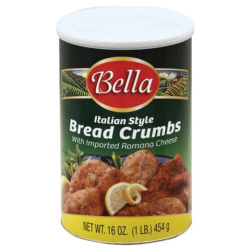 Bella Bread Crumbs, Italian Style, with Imported Romano Cheese