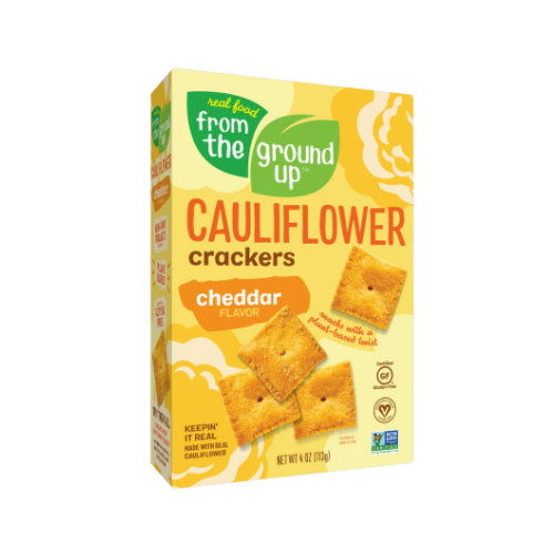 From the Ground Up Cheddar Cauliflower Crackers