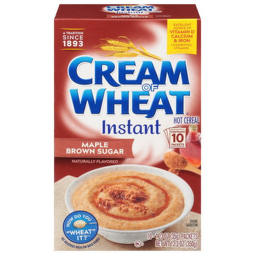 Cream of Wheat Hot Cereal, Maple Brown Sugar, Instant