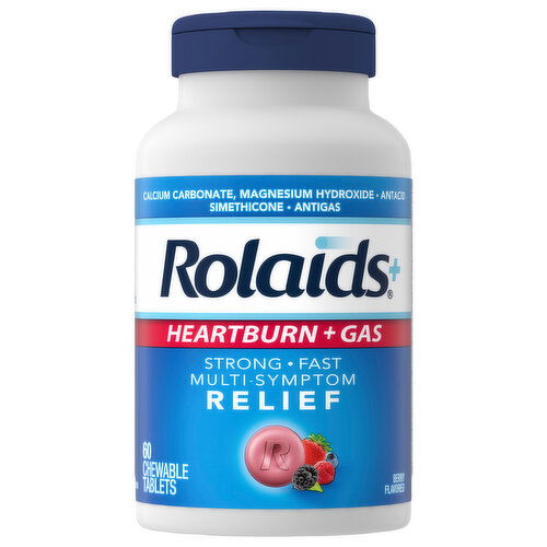 Rolaids Relief Berry Flavored Heartburn + Gas