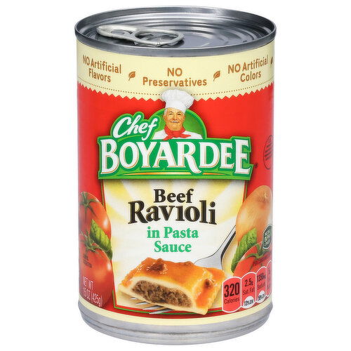 Chef Boyardee Beef Ravioli in Pasta Sauce
