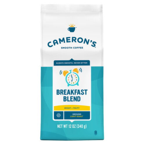 Cameron's Coffee Bag, Breakfast Blend Light Roast Ground Coffee