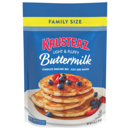 Krusteaz Pancake Mix, Complete, Buttermilk, Family Size