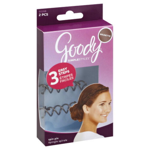 Goody Simple Styles Spin Pin, Brunette