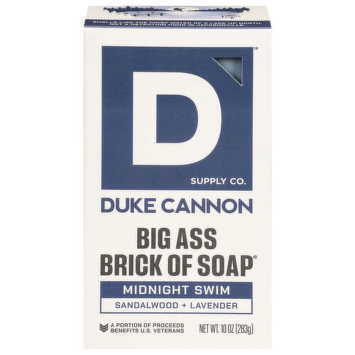 Duke Cannon Supply Co. Brick of Soap, Big Ass, Midnight Swim