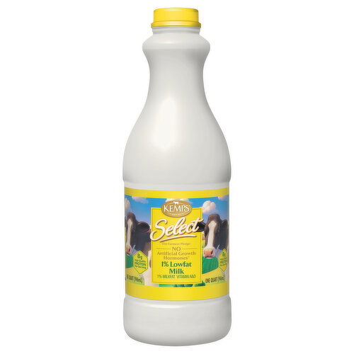 Kemps Select Select 1% Lowfat Milk, Quart