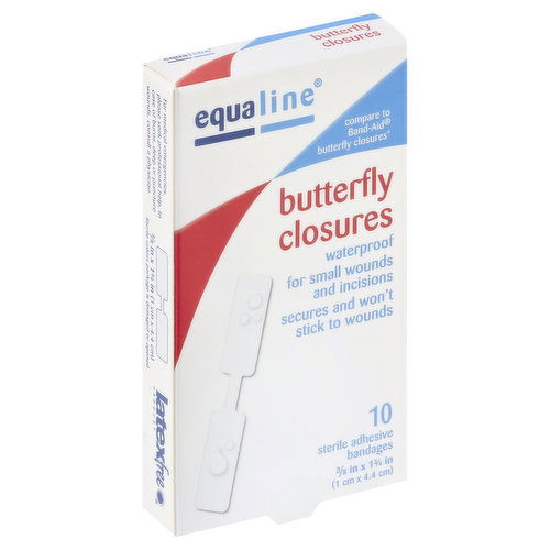 Equaline Bandages, Adhesive, Butterfly Closures