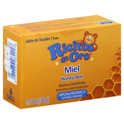 Ricitos de Oro Soap, Hypoallergenic, Honey Bee