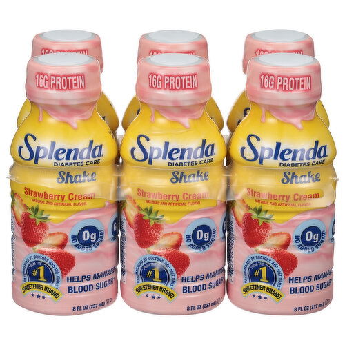 Splenda Shake, Diabetes Care, Strawberry Cream
