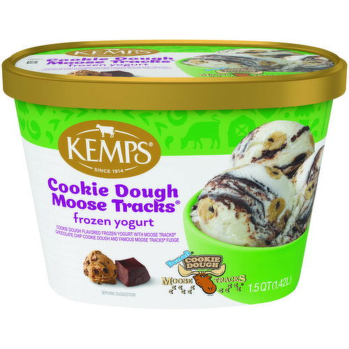 Kemps Cookie Dough Moose Tracks Frozen Yogurt