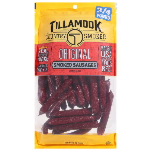 Tillamook Country Smoker Sausages, Original, Smoked