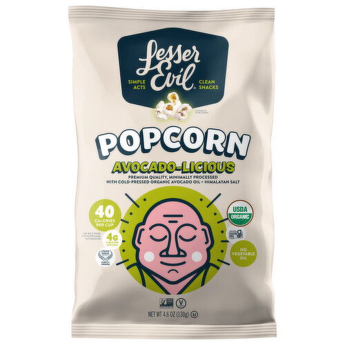 LesserEvil Avocado-Licious Popcorn