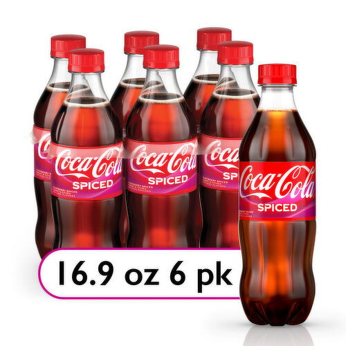 Coca-Cola Spiced Coca-Cola Spiced Bottles, 16.9 fl oz, 6 Ct