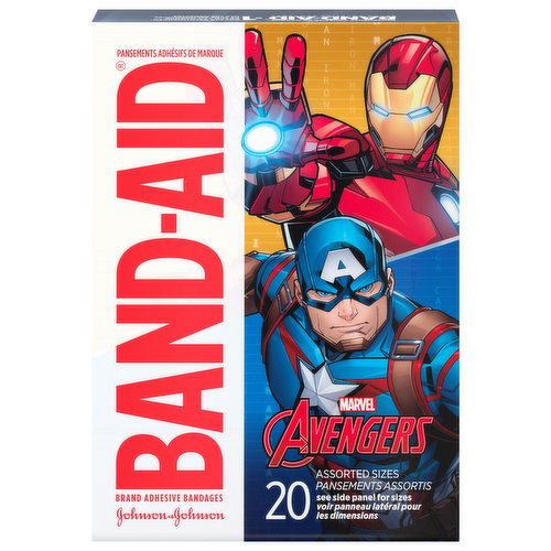 Band-Aid Adhesive Bandages, Marvel Avengers, Assorted Sizes