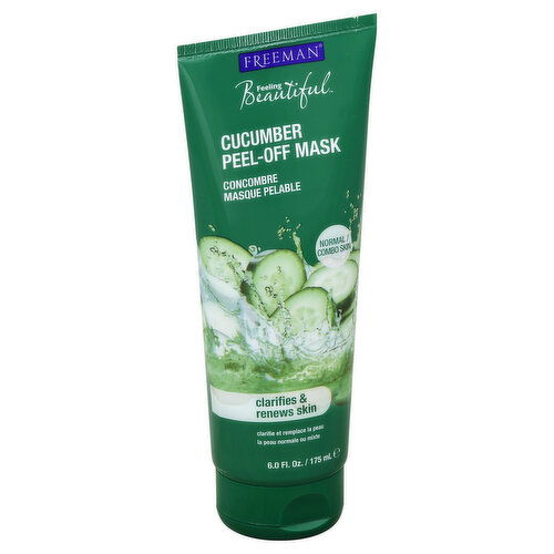 Freeman Feeling Beautiful Peel-Off Mask, Cucumber, Normal/Combo Skin
