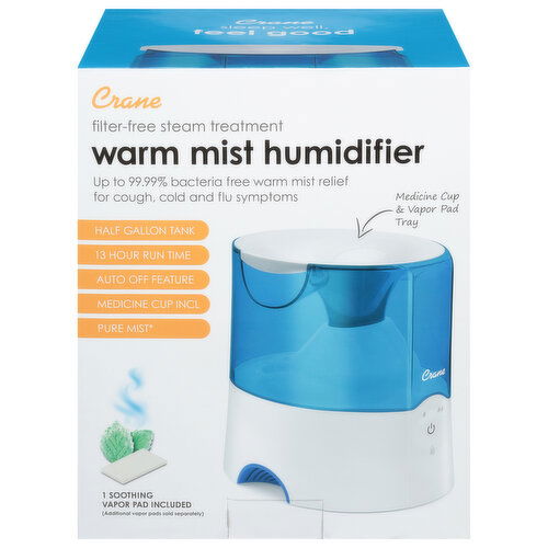 Crane Humidifier, Warm Mist