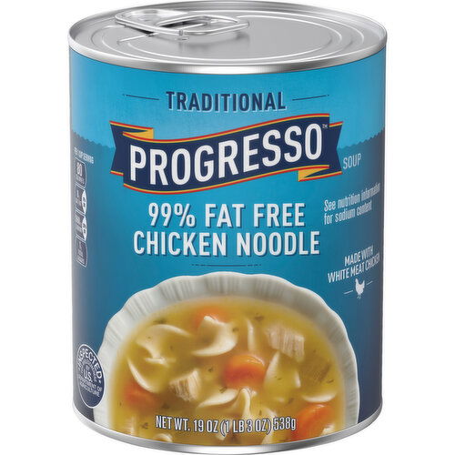 Progresso Soup, 99% Fat Free, Chicken Noodle, Traditional