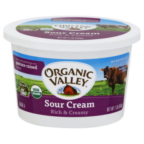 Organic Valley Sour Cream, Rich & Creamy