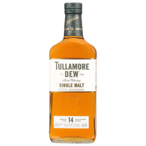 Tullamore D.E.W. Irish Whiskey, Single Malt, Triple Distilled