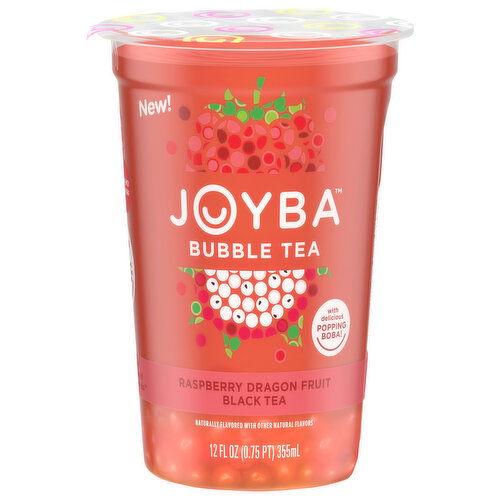 Joyba Bubble Tea, Raspberry Dragon Fruit Black Tea