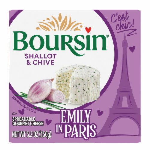 Boursin Shallot & Chive Gourmet Cheese Spread, 5.3