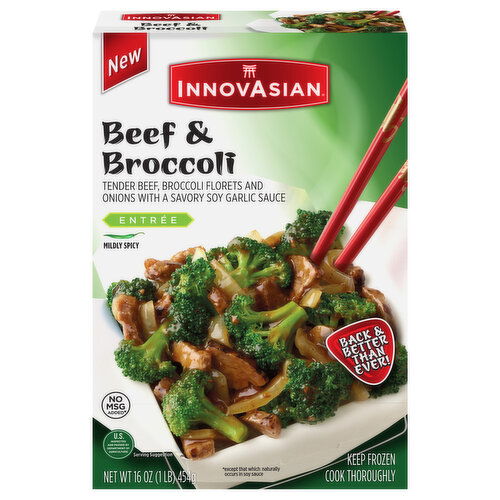 InnovAsian Entree Mildly Spicy Beef Beef & Broccoli