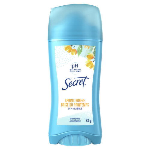 Secret Invisible Solid Antiperspirant and Deodorant, Spring Breeze, 2.6 oz