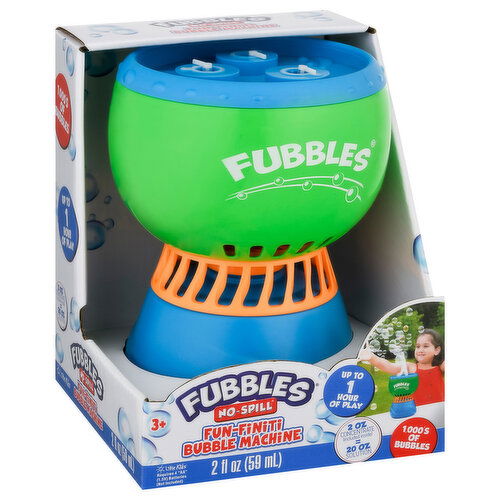 Fubbles No Spill Toy, Fun-Finiti Bubble Machine, 2 Ounce