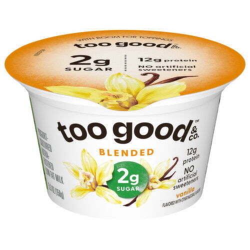 Too Good & Co. Low Fat Ultra-Filtered Vanilla Yogurt