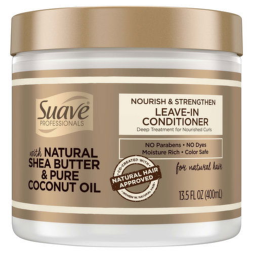 Suave Professionals Leave-In Conditioner, Nourish & Strengthen