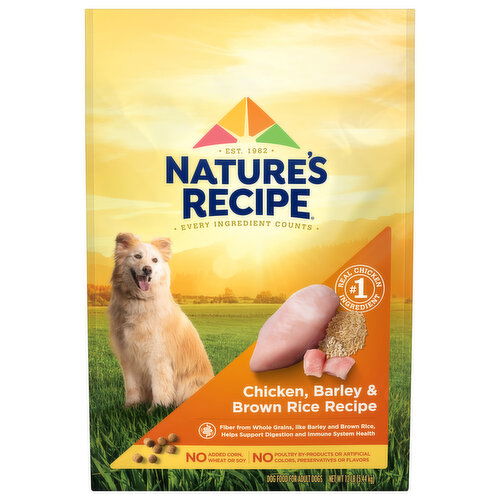 Nature's Recipe Adult Chicken, Barley & Brown Rice Recipe Dog Food