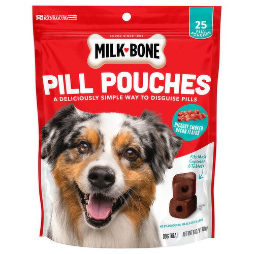 Milk-Bone Pill Pouches Hickory Smoked Bacon Flavor Dog Treat