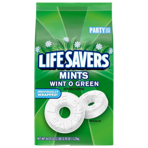 Life Savers Mints, Wint O Green, Party Size