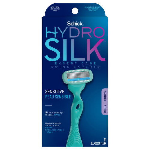 Schick Hydro Silk Razor, Body, 5 Blades